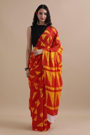 🌼🌸Bagru Block Print Cotton mulmul Sarees With Running Blouse 🌻🌻